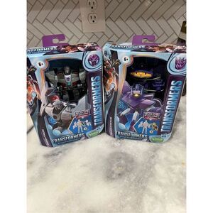 Transformers EarthSpark Deluxe Shockwave & Megatron Action Figure Toy In-Stock